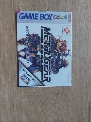 Caja y Manual Metal Gear Solid Game Boy Color