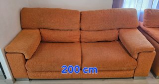 2 Sofás IKEA Naranja (200cm + 180cm)