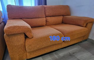2 Sofás IKEA Naranja (200cm + 180cm)