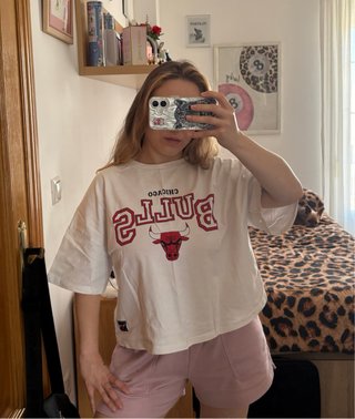 Camiseta crop Chicago Bulls - Talla M