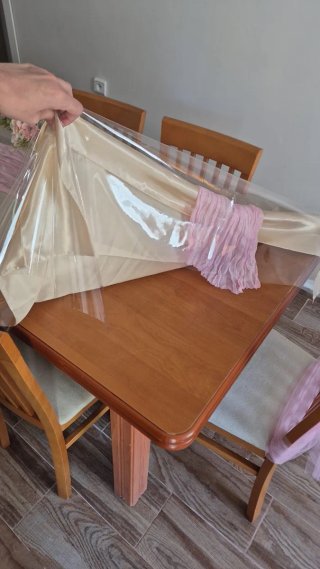 Mesa de comedor de madera extensible con 6 sillas