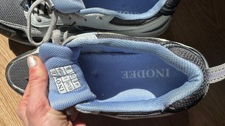 Zapatillas deportivas hombre grises y azules