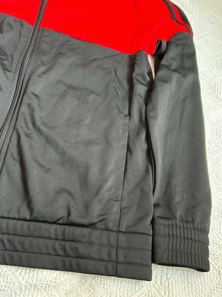 Chaqueta Adidas Roja y Negra | Sudadera Deportiva