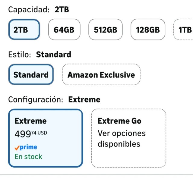Micro SD Extreme 2TB Tarjeta Memoria + Adaptador