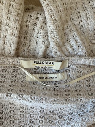 Top Crochet Beige Mujer Talla S