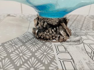 Cesta de cristal para centro de mesa