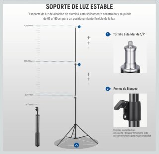 Neewer 660 LED Bi-Color Luz Video