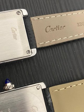 Reloj Cartier Plata y Negro