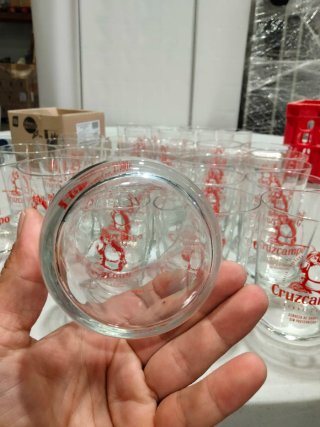 Confezione di 32 bicchieri in cristallo fine Cruzcampo Birra sidro