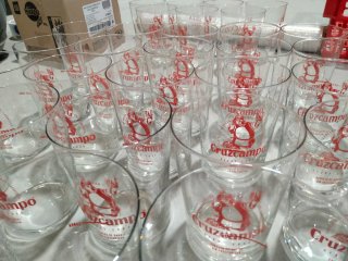 Confezione di 32 bicchieri in cristallo fine Cruzcampo Birra sidro