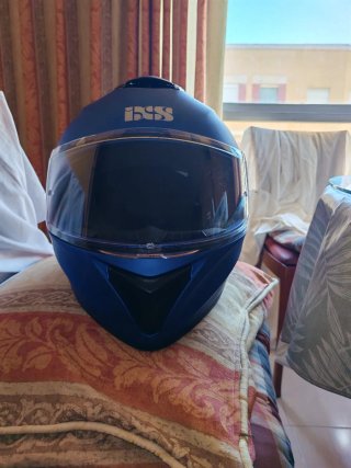 Casco Integral talla M Moto Azul Ixs