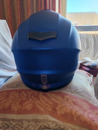 Casco Integral talla M Moto Azul Ixs
