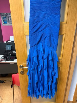 Vestido fiesta azul Savuka Talla 38