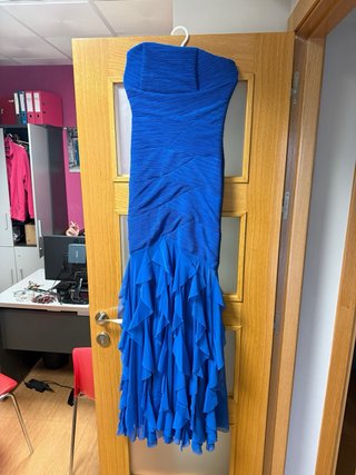 Vestido fiesta azul Savuka Talla 38