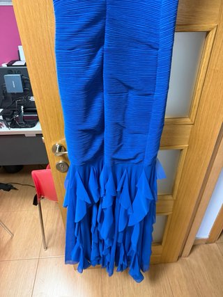 Vestido fiesta azul Savuka Talla 38
