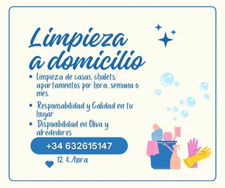 Ofrezco mis servicios de limpieza