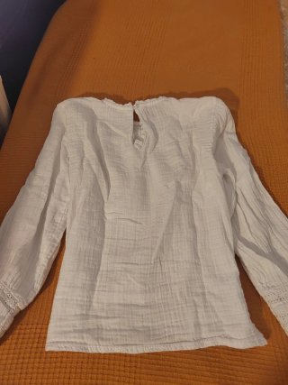 Blusa blanca niña. De 146 a152 cm