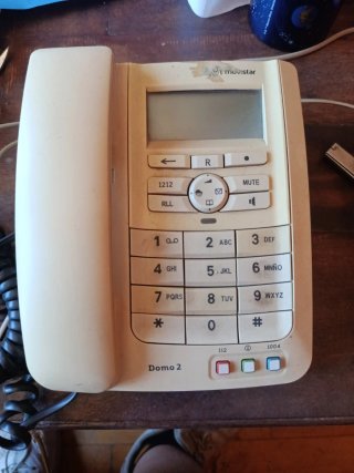 Teléfono fijo Movistar Domo 2 Beige