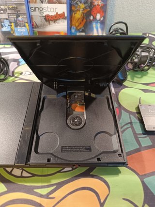 Consola PS2 Slim Negra + 3 Juegos
