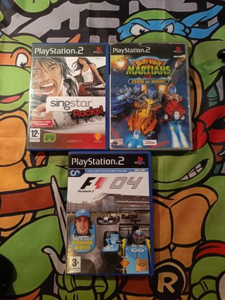 Consola PS2 Slim Negra + 3 Juegos