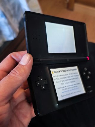 Nintendo DS Lite Negra con cargador y lápiz