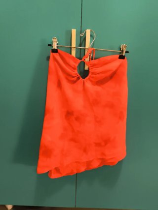 Conjunto The Are Talla L Naranja y Rosa + Bolero.