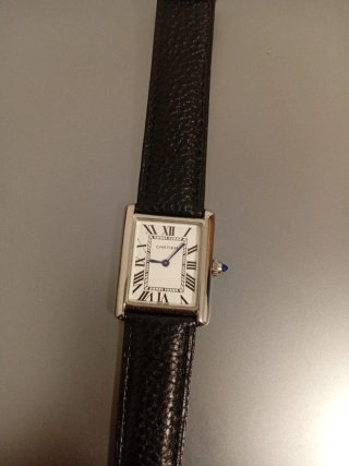 Reloj Cartier Mujer Negro/Plata