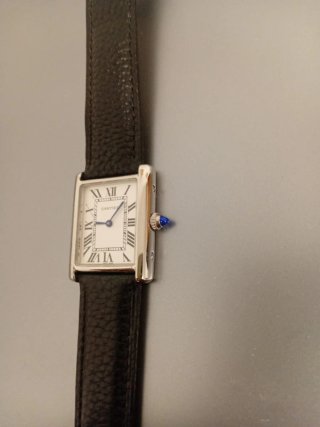 Reloj Cartier Mujer Negro/Plata