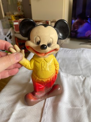 Mickey Mouse figura de caucho vintage