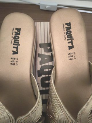 Ciabatte Paquita Beige/Oro