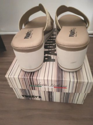 Ciabatte Paquita Beige/Oro