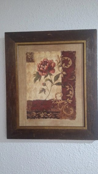 Cuadro Decorativo Olivos y Jarrón
