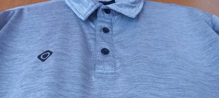 Polo gris manga corta Talla XL