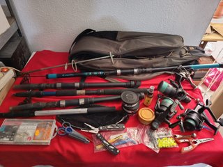 Equipo de pesca completo