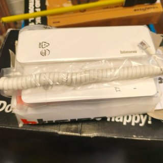 Telefonillo Bticino Blanco Nuevo Cable Espiral