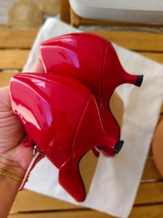 Zapatos planos rojos Zara Talla 37