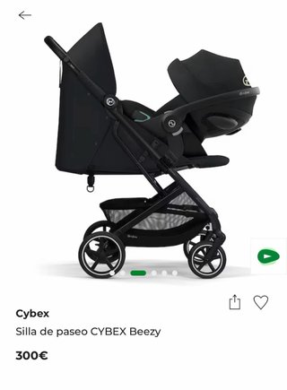 Silla de paseo Cybex Beezy Negra