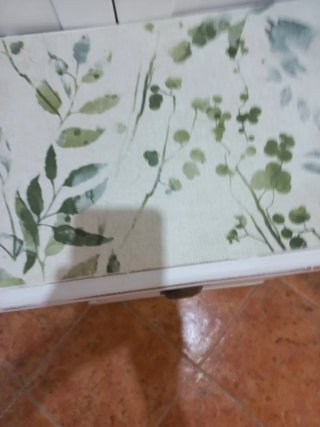 Mesita Noche Shabby Chic Papel y Madera