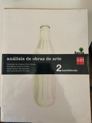 Libro historia del arte 2 bach y cuadernillo