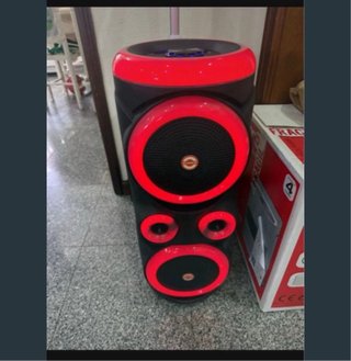 Coluna Bluetooth Preta e Azul