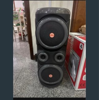 Coluna Bluetooth Preta e Azul