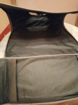 Transportín para perro con estampado floral