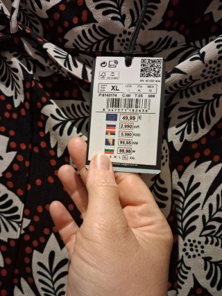 Pantalón Cortefiel Estampado Flores Talla XL