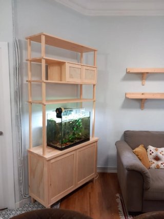 Mueble de madera para salón personalizado