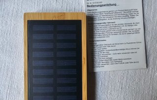 METMAXX SolarBankProBamboo Power Bank