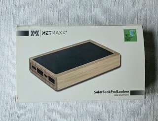 METMAXX SolarBankProBamboo Power Bank