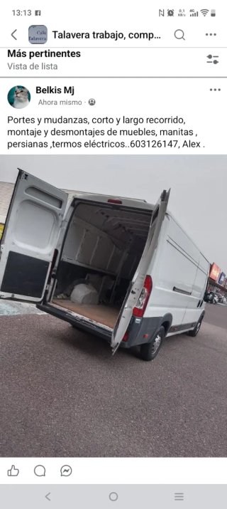 Portes y mudanzas( +34 622 68 33 71 )