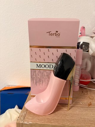 Perfume Tertio Mood Paris Tacón Rosa Dorado
