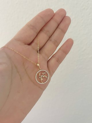 Collar árbol de la vida dorado