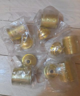 PORTALAMPADE IN METALLO VINTAGE ATTACCO E27 nuovi